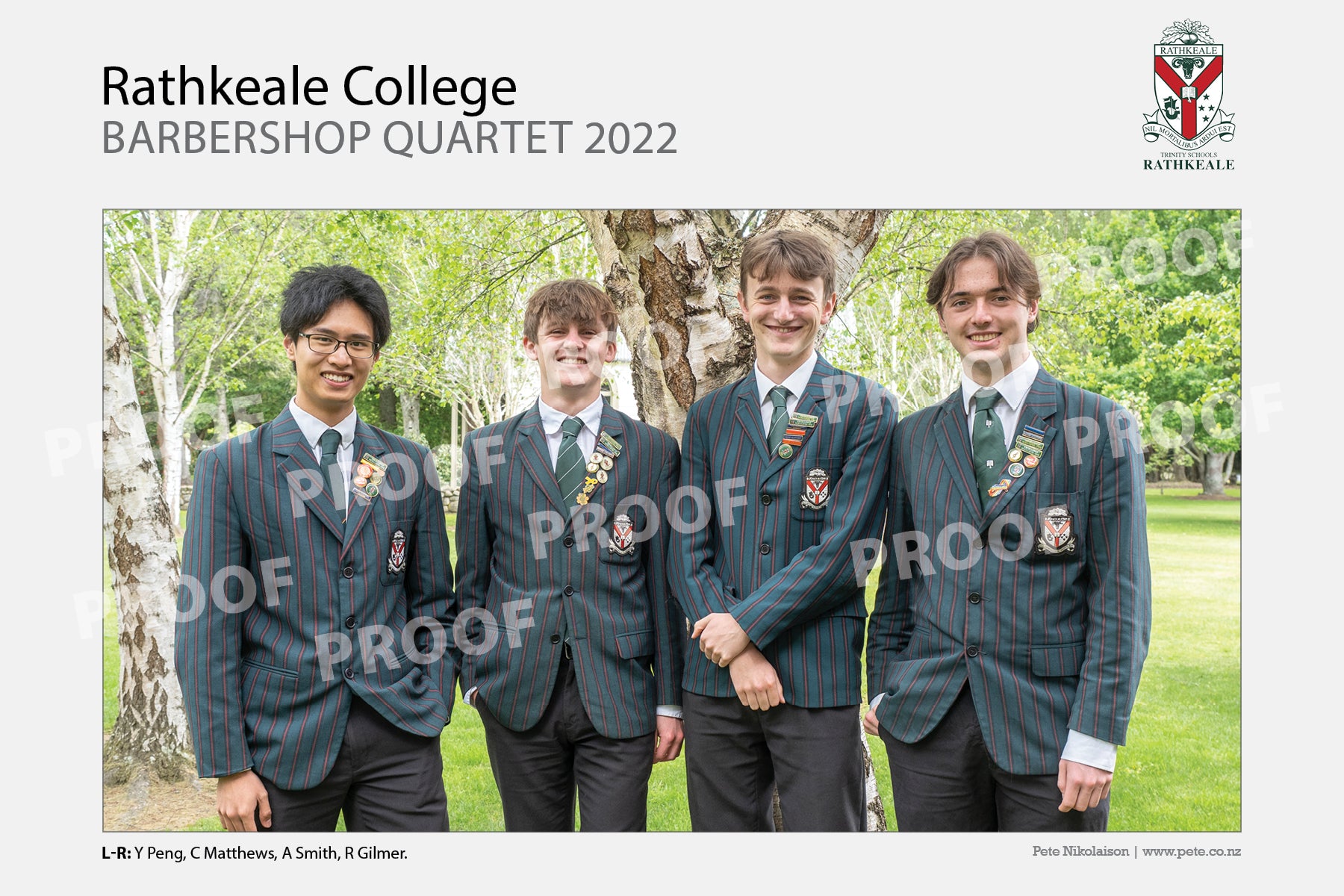 Barbershop Quartet - Rathkeale College 2022