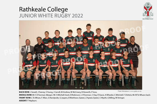 Rugby Junior white - Rathkeale College 2022