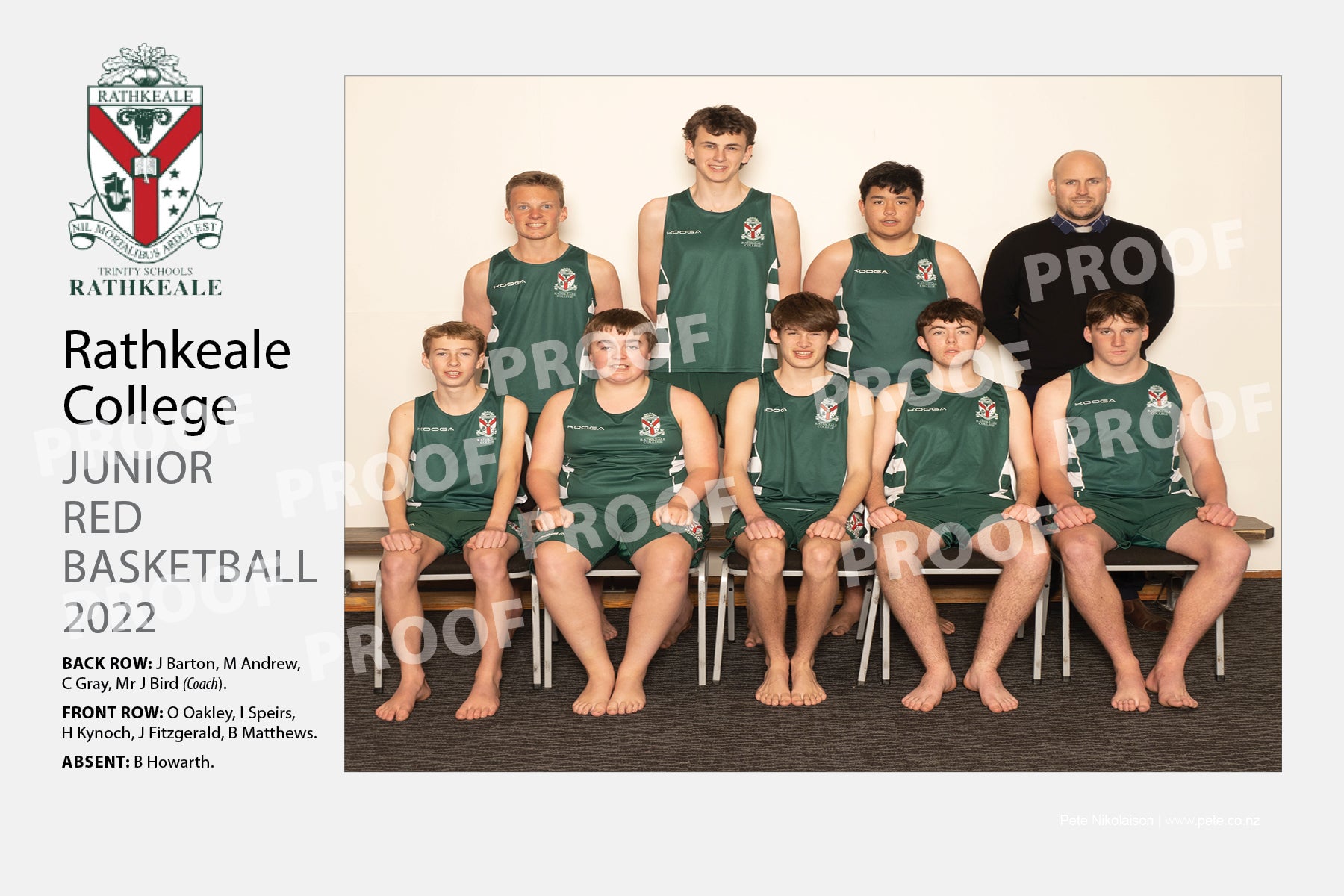 Basketball Red Junior - Rathkeale College 2022