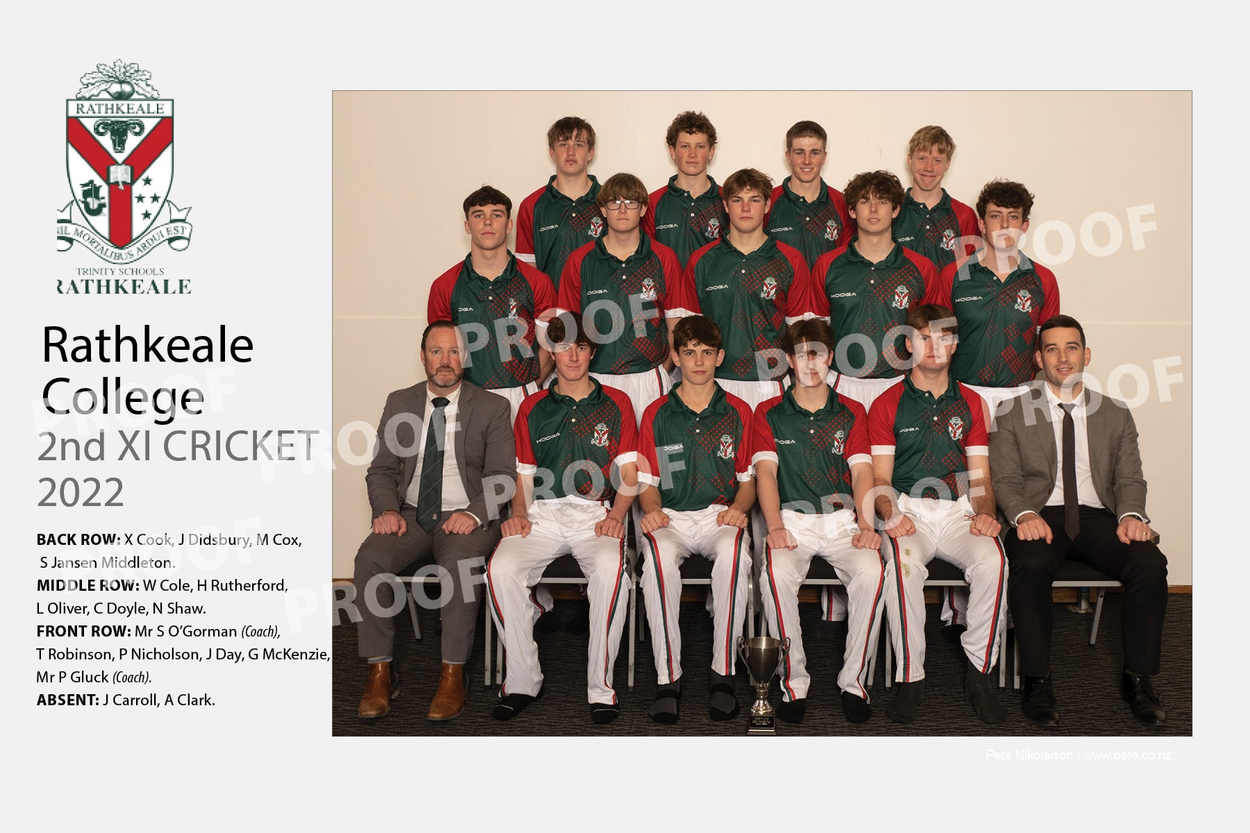 Cricket 2nd XI - Rathkeale College 2022