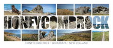 Load image into Gallery viewer, HONEYCOMB ROCK WORD COASTAL MONTAGE