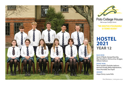 Year 12 Poto College House - 2021